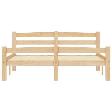 Solid Pinewood Bed Frame 120x200 cm - Stylish & Durable