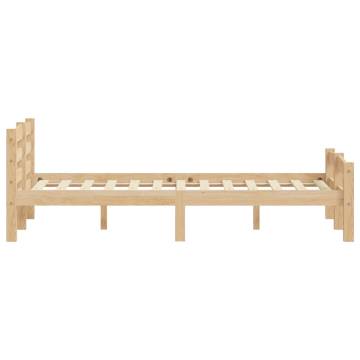 Solid Pinewood Bed Frame 120x200 cm - Stylish & Durable