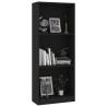 3-Tier Black Book Cabinet - Stylish Storage Solution | Hipo Market