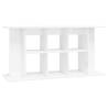 High Gloss White Aquarium Stand 120x40x60 cm | HipoMarket