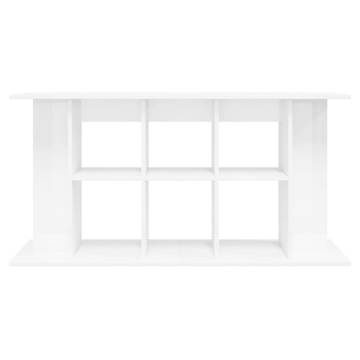 High Gloss White Aquarium Stand 120x40x60 cm | HipoMarket