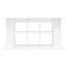 High Gloss White Aquarium Stand 120x40x60 cm | HipoMarket