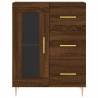 Stylish Highboard Brown Oak - 69.5x34x180 cm | Hipo Market