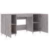 Desk Grey Sonoma 140x50 cm - Elegant Engineered Wood Design