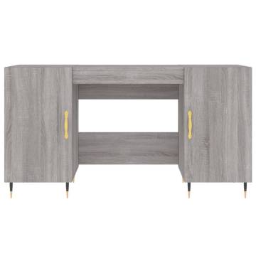 Desk Grey Sonoma 140x50 cm - Elegant Engineered Wood Design