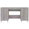 Desk Grey Sonoma 140x50 cm - Elegant Engineered Wood Design