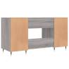 Desk Grey Sonoma 140x50 cm - Elegant Engineered Wood Design