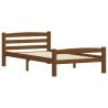 Honey Brown Solid Pinewood Bed Frame 90x200 cm | HipoMarket