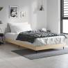 Bed Frame Sonoma Oak 90x200 cm Engineered Wood Colour sonoma oak Size 90 x 200 cm 