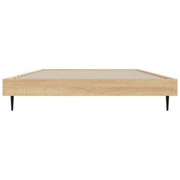 Sonoma Oak Bed Frame 90x200 cm - Durable Engineered Wood