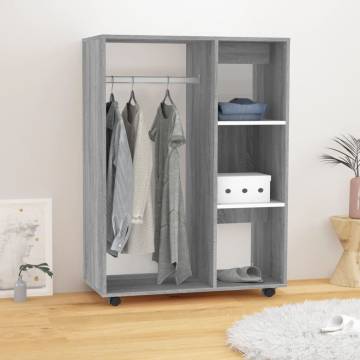 Wardrobe Grey Sonoma 80x40x110 cm - Quality Engineered Wood