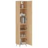 Stylish Highboard Sonoma Oak - 34.5x34x180 cm | HipoMarket