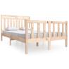 Bed Frame Solid Wood 120x200 cm | Stylish Bedroom Addition