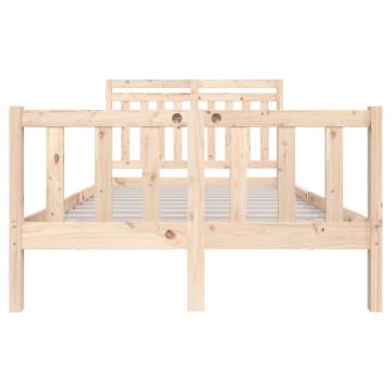 Bed Frame Solid Wood 120x200 cm | Stylish Bedroom Addition