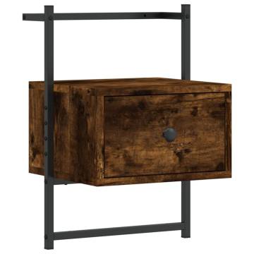 Wall-Mounted Bedside Cabinets - Smoked Oak | Hipo Market