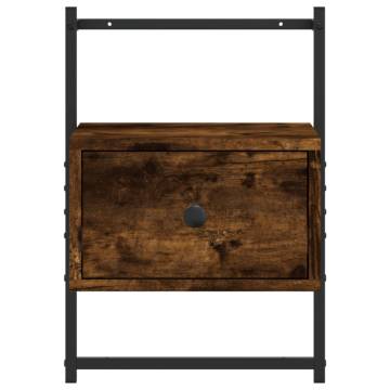 Wall-Mounted Bedside Cabinets - Smoked Oak | Hipo Market