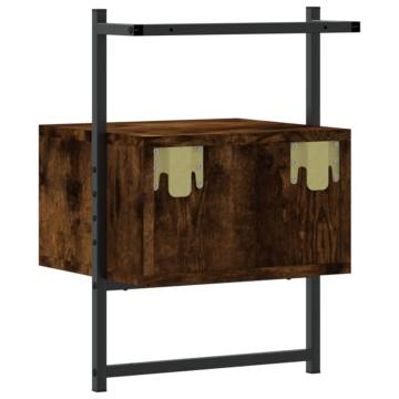 Wall-Mounted Bedside Cabinets - Smoked Oak | Hipo Market