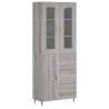 Highboard Grey Sonoma - Stylish Engineered Wood Storage Unit