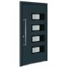 Front Door Anthracite 100x200 cm Aluminium and PVC | HipoMarket