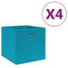 Storage Boxes 4 pcs Non-woven Fabric 28x28x28 cm Baby Blue Colour baby blue Quantity in Package 4 Number of 1 