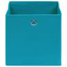 Stylish Baby Blue Storage Boxes - 4 pcs Non-woven Fabric