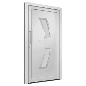 Front Door White 108x208 cm - Elegant & Secure Entry