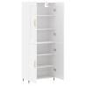 Elegant Highboard White 69.5x34x180 cm - Durable Storage