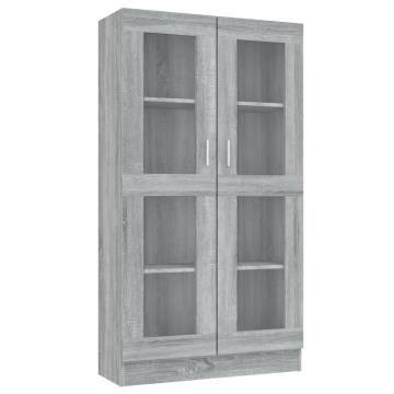 Vitrine Cabinet Grey Sonoma - Stylish Storage Solution