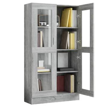 Vitrine Cabinet Grey Sonoma - Stylish Storage Solution