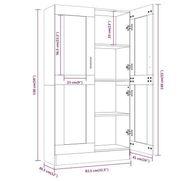 Vitrine Cabinet Grey Sonoma - Stylish Storage Solution