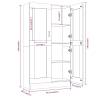 Vitrine Cabinet Grey Sonoma - Stylish Storage Solution