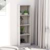 4-Tier Book Cabinet Concrete Grey 40x24x142 cm Engineered Wood Colour concrete grey Size 40 x 24 x 142 cm Quantity in Package 1 