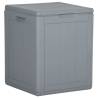 Garden Storage Box 90L Grey PP Rattan Colour grey Capacity 90 l Model slat design 