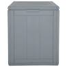 90L Garden Storage Box - Grey PP Rattan | HipoMarket UK