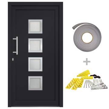 Front Door Anthracite 108x208 cm - Stylish & Secure Entry