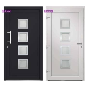 Front Door Anthracite 108x208 cm - Stylish & Secure Entry