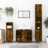 Smoked Oak Bathroom Cabinet | 80x33x60 cm | Stylish Storage