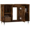 Smoked Oak Bathroom Cabinet | 80x33x60 cm | Stylish Storage