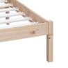 Solid Wood Bed Frame 135x190 cm Double - Stylish & Sturdy