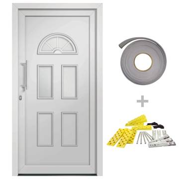 Elegant Front Door - White 88x200 cm | HipoMarket