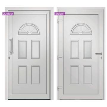 Elegant Front Door - White 88x200 cm | HipoMarket