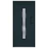 Front Door Anthracite 98x200 cm PVC - Secure & Stylish Entrance