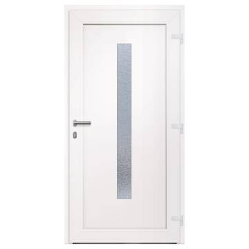 Front Door Anthracite 98x200 cm PVC - Secure & Stylish Entrance