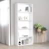 5-Tier Book Cabinet White 80x30x189 cm Engineered Wood Colour white Size 80 x 30 x 189 cm Quantity in Package 1 