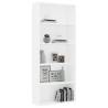 Stylish 5-Tier Book Cabinet in White - 80x30x189 cm