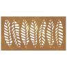 Garden Wall Decoration 105x55 cm Corten Steel Leaf Design