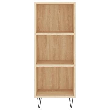 Stylish Highboard Sonoma Oak - 34.5x32.5x180 cm