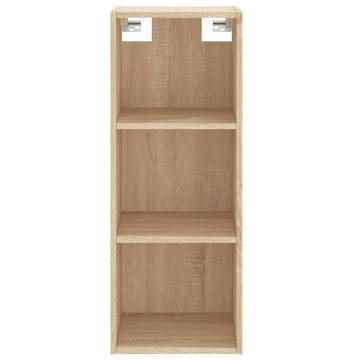 Stylish Highboard Sonoma Oak - 34.5x32.5x180 cm