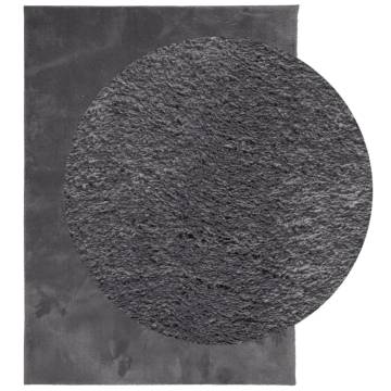 HUARTE Anthracite Rug 200x280 cm - Soft & Washable