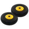 Solid PU Sack Truck Wheels - Heavy-Duty 2 pcs (3.00-4, 260x85)